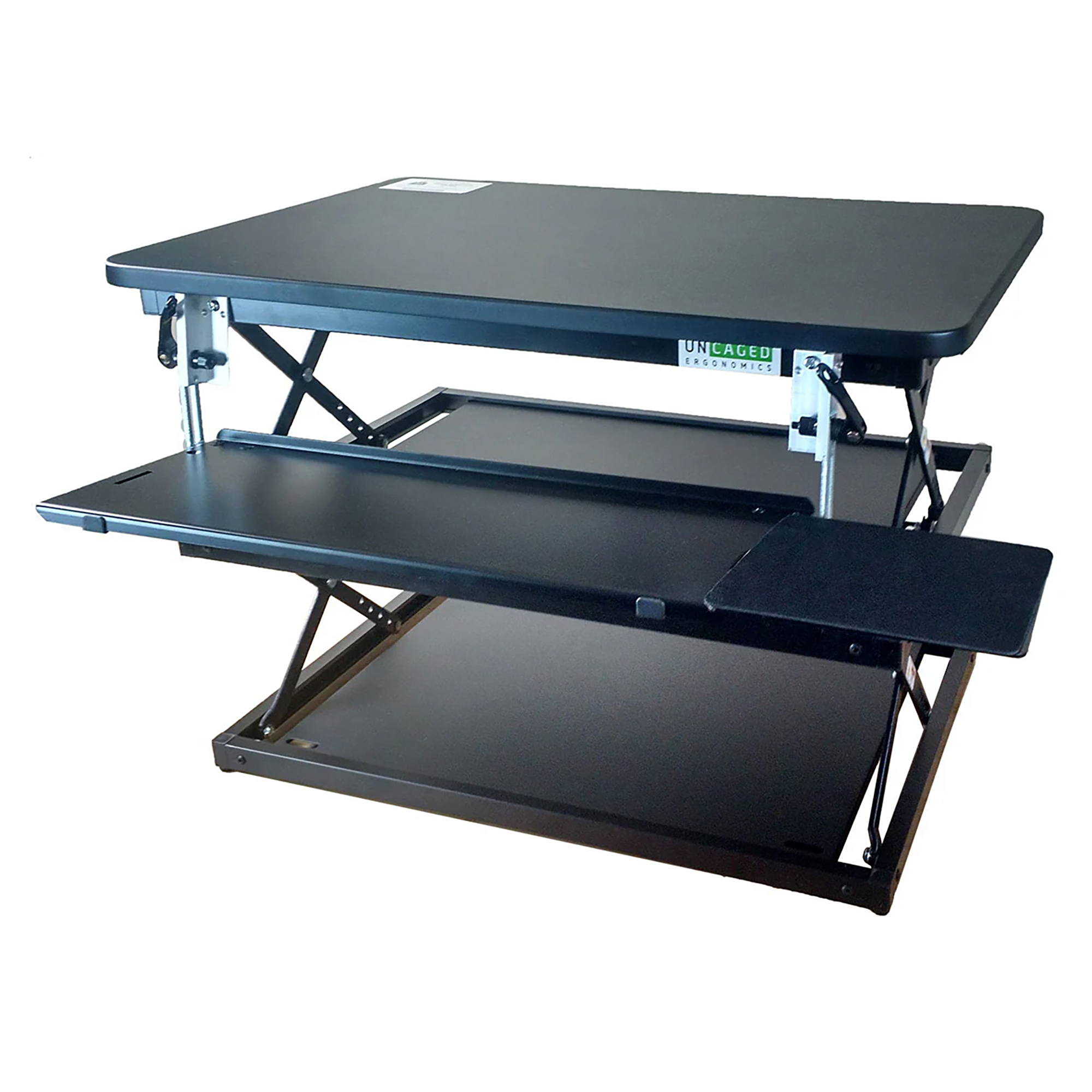 Uncaged Ergonomics, CHANGEdesk Adjustable Standing Desk Converter, Width 20 in, Height 21 in, Depth 28 in, Model# CDM-b